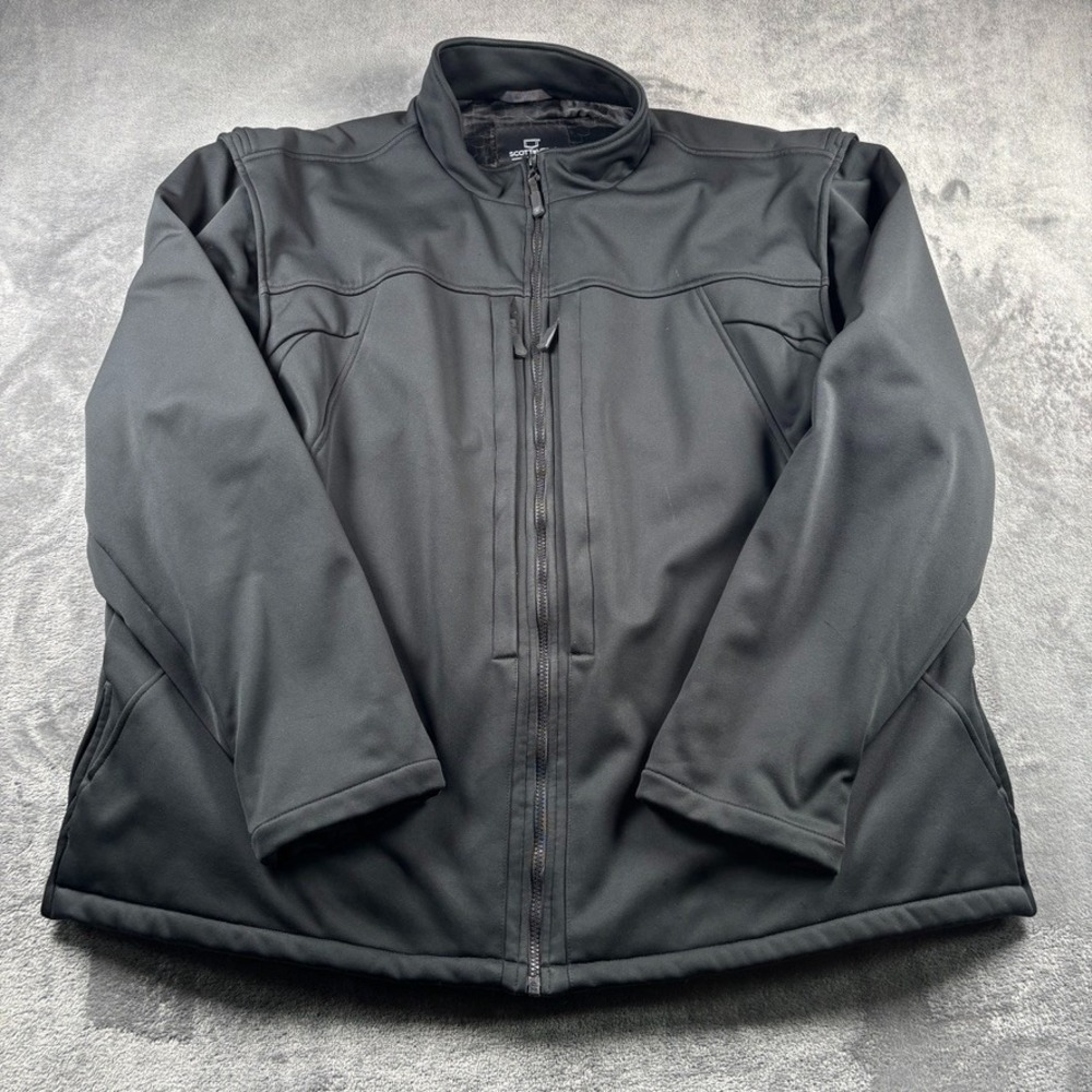 SCOTTeVEST Jacket Mens 3XLT Black Convertible Zip Vest TEC 2 in 1 XXXLT